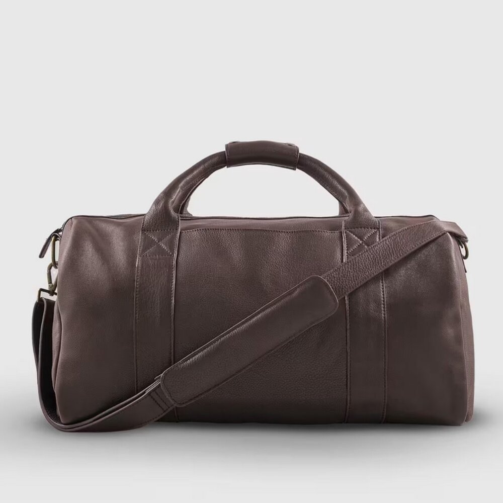 Quince Nappa Leather Duffle Bag